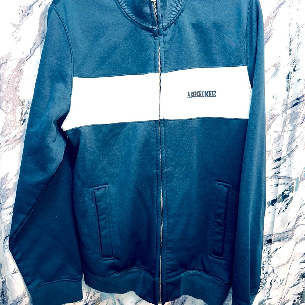 Abercrombie & Fitch VTG Y2K Mens XL Full Zip Track Jacket Insulated Pockets